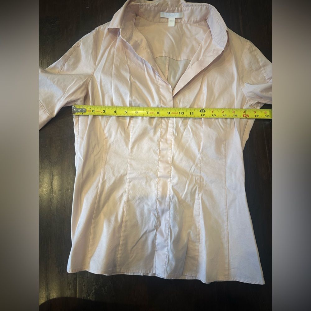 Hugo Boss Women's Light Pink Collar Bouse Size 8 - Picture 9 of 10